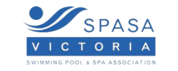 A logo of SPASA in the swimming pool and spa industry sector.