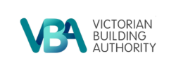 A logo of VBA in the building regulation sector.