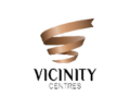 A logo of Vicinity in the retail property management sector.